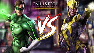 Green Lantern Vs Sinestro  Injustice Gods Among Us Hard [upl. by Esille]