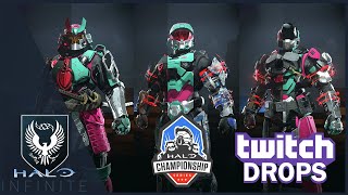 ALL 22 HCS Worlds Item Drops  Twitch Drops Halo Infinite [upl. by Merth281]