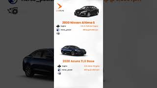 2020 Nissan Altima S vs 2020 Acura TLX base comparison challenge shorts shortsviral [upl. by Heeley]