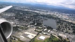 United 777 Takeoff from Seattle Great Sound [upl. by Aehtela]