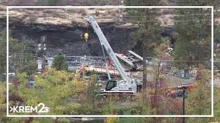 Crane failure at Post Falls North Channel Dam spillway briefly prompts Flash Flood Watch [upl. by Nnywg545]