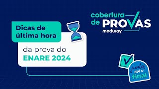 Dicas de última hora para prova do ENARE  Prova de Residência Médica 2024 [upl. by Rafaellle]