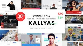 30 OFF Kallyas WordPress Theme [upl. by Tiduj618]