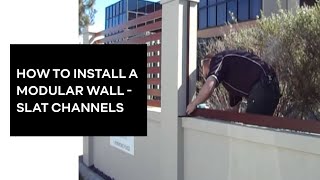 How to Install a Modular Wall  Slat Channels  ModularWalls [upl. by Bradlee218]