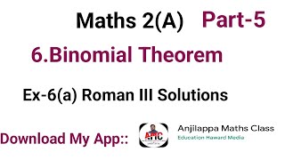 Binomial TheoremPart5Important long questions anjilappa maths class [upl. by Anoed]