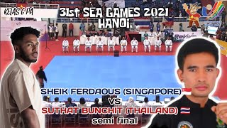 S Ferdaous Bin S A SGP VS S Bunchit THA  31st Sea Games Pencak Silat 2021 Kelas G Pa [upl. by Ahseekal143]