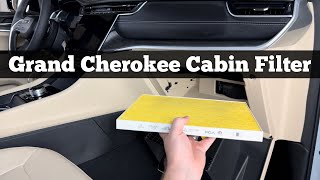 2022  2024 Jeep Grand Cherokee Cabin Air filter Replacement  How To Replace Change Filter Location [upl. by Skardol918]