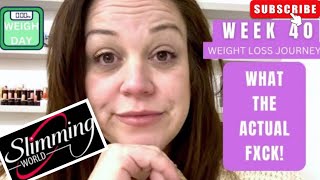 Slimming World weighinday results Week 40 weightlossjourney weighinday weighins slimmingworld [upl. by Aninaj106]