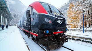 🇺🇸 3 Days on Amtrak’s Snowiest 28° Sleeper Train  Seattle  Chicago  Empire Builder🇺🇸 [upl. by Ainel]