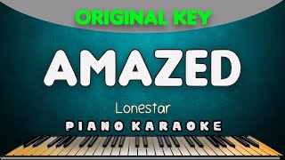 AMAZED  Lonestar  PIANO HQ KARAOKE VERSION [upl. by Lirpa]