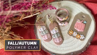 Polymer Clay Tutorial 135 Fall  Autumn Polymer Clay Jewelry Ideas [upl. by Darnoc525]