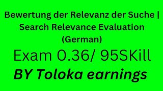 Bewertung der Relevanz der Suche  Search Relevance Evaluation German  036 NEW EXAM95skill [upl. by Delwin]