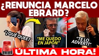 JUEVES SHOCK SUENA RENUNCIA DE EBRARD SALE A ACLARAR TODO DOCTORA DA MENSAJE A MAÑANERA AHORITA [upl. by Essilrahc667]