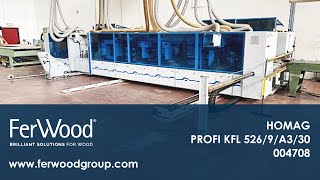 Squadrabordatrice Doppia rigenerata  HOMAG PROFI KFL 5269A330  Ferwoodgroup  004708 [upl. by Shepperd]