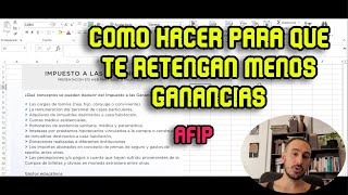 QUE PUEDO CARGAR EN SIRADIG 572 PARA QUE ME RETENGAN MENOS GANANCIAS  Deducciones Permitidas AFIP [upl. by Onurb]