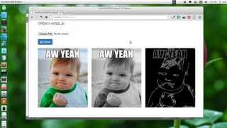 Simple Image Processing App With Node JS  OpenCV nodeopencv [upl. by Nelac]