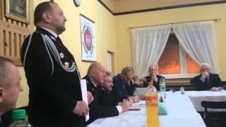 Zachowanie burmistrza na zebraniu sprawozdawczym w OSP Przedbórz [upl. by Neelahtak]