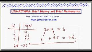 Logarithms Brief History and Brief Math TANTON Mathematics [upl. by Erreipnaej266]