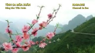 Tình ca mùa xuân Karaoke Song ca tone Gm [upl. by Leuqram]