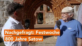 Satow feiert 800 Jahre  ein Verein belebt die Kirchruine im kleinen Park am See [upl. by Lanahtan]