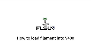 How to load filament into V400 [upl. by Suryt]