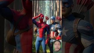 Help spiderman😂 Spiderman vs venom vs captain america spiderman venom captainamerika ironman [upl. by Silber764]