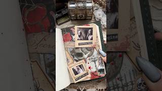 ASMR journal horror💀🩸👻asmr journaling scrapbooking journal fyp diy journalwithme [upl. by Leasa]