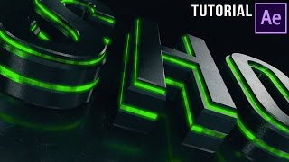 After Effects Tutorial  Dubstep  Element 3D Logo Reveal [upl. by Philippa]