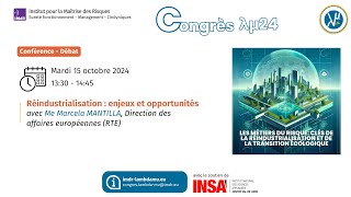 LAMBDA MU 24 Conférence débat Réindustrialisation  enjeux et opportunités 15102024 [upl. by Adnerol]