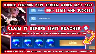 no limit Mobile Legends Redeem Codes May 26 2024  ML Redeem Codes Today MPLPH S13 Playoffs [upl. by Larissa]