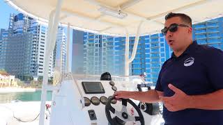 How to operate and park a quotDual Outboard Enginequot boat [upl. by Yborian]