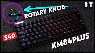 RK84 with a KNOB KM84PLUS Mechanical Keyboard Kit Build  Samuel Tan [upl. by Rollo]