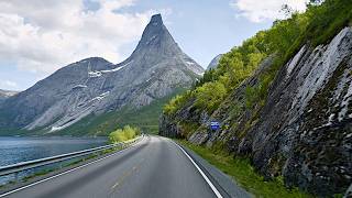 Scenic Drive to Stetind  Kjøpsvik  Stetind  Kjerringstraumen Bridges Norway 4K [upl. by Marian233]