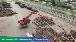 Rénovation de la ligne de fret ChâteauGontiersurMayenne  SablésurSarthe [upl. by Aliber351]