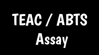 TEAC  ABTS Assay  Trolox Equivalent Antioxidant Capacity Assays [upl. by Bashee723]