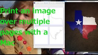 How to print an image on multiple pages using a Mac [upl. by Bissell]