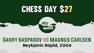 Garry Kasparov vs Magnus Carlsen • Reykjavic Rapid 2004 [upl. by Llen244]