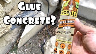 Can I Glue Concrete With Gorilla Construction Adhesive [upl. by Unders]