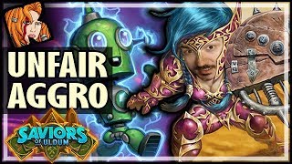 THE MOST UNFAIR AGGRO DECK EVER  Saviors of Uldum Hearthstone [upl. by Munn]