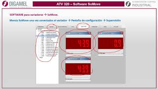 Variador ATV320 SoMove Schneider con Digamel [upl. by Barnie]