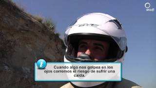 Seguridad Vial El casco 2ª parte viseras y gafas [upl. by Ly117]