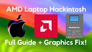 AMD Laptop Hackintosh Guide  NootedRed Graphics Installation [upl. by Anwahsat]