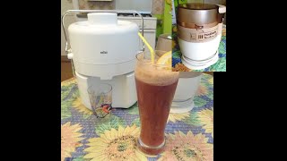 Braun MP50 Juicer Moulinex Moulinette SE Food ChopperMaking grapeApple juice [upl. by Allister]