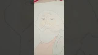 rabindranath Tagore drawing art subscribe  shortvideo [upl. by Ttegirb]