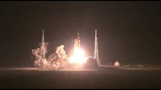 Blastoff NASAs Artemis 1 moon rocket launches on historic first mission [upl. by Zizaludba]