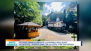 Au fost binecuvântate lucrările desfășurate la Schitul „Sfânta Ana” de la Cota 1400 din Sinaia [upl. by Nalo899]