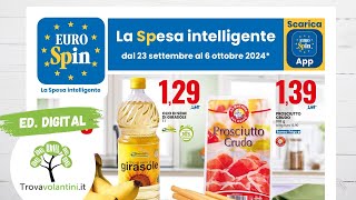 VOLANTINO EUROSPIN dal 23 settembre al 6 ottobre 2024 anteprima digitale [upl. by Ruenhcs]