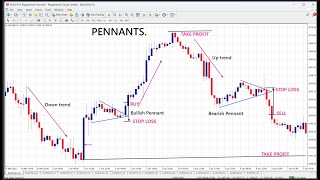 How to trade with the Bullish Pennant Forex Chart Pattern [upl. by Innavoj]