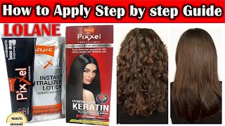 Hair Straightening Cream Lolane Pixxel Review  How to use Lolane hair Straightening cream [upl. by Ila]