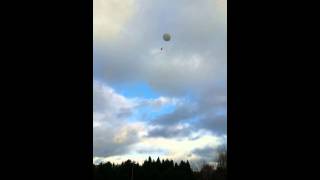 Weather Balloon launch on a windy day [upl. by Anan]